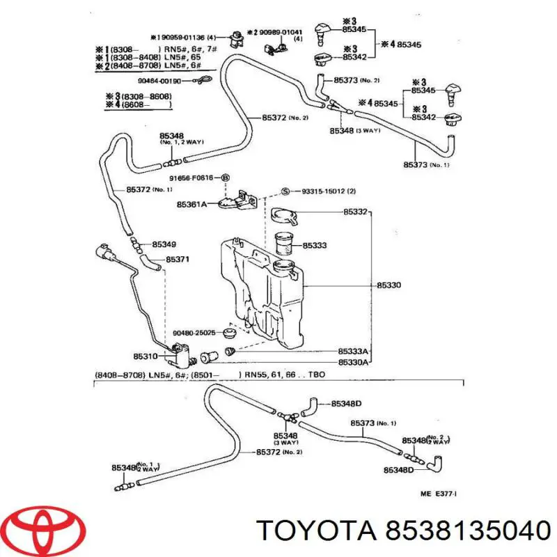  8538135040 Toyota