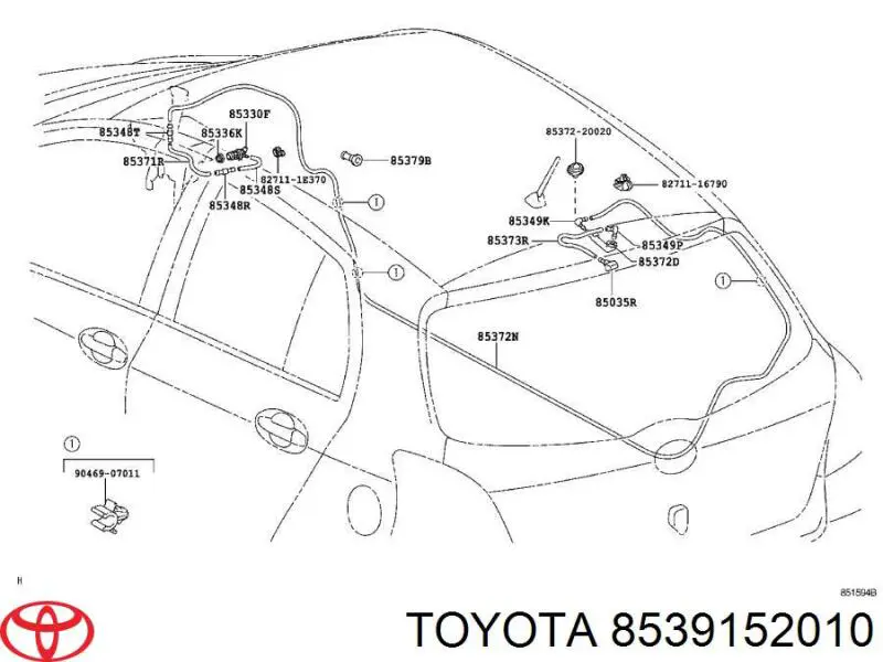  8539152010 Toyota