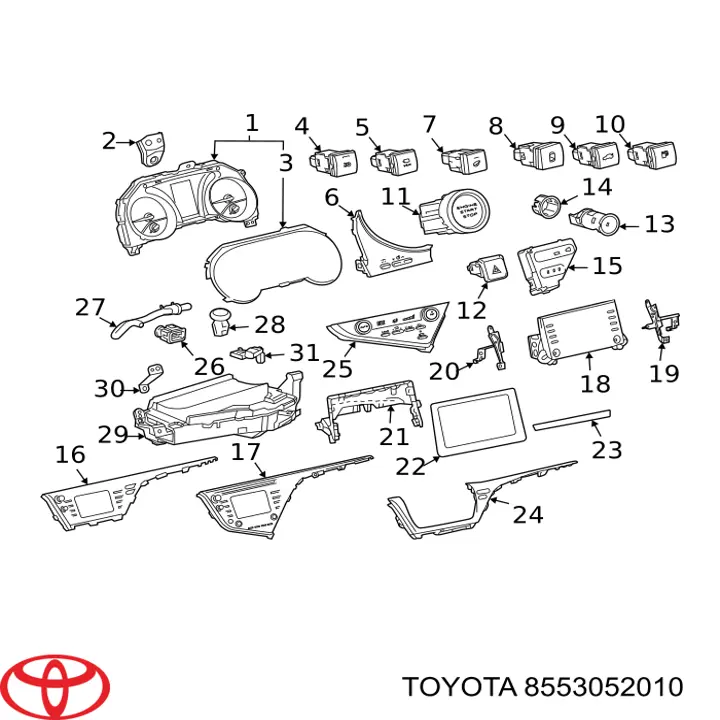  Toyota 8553052010 цена, от 8.86 USD