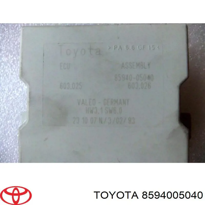 Relê de controlo de limpador pára-brisas para Toyota Avensis (T25)