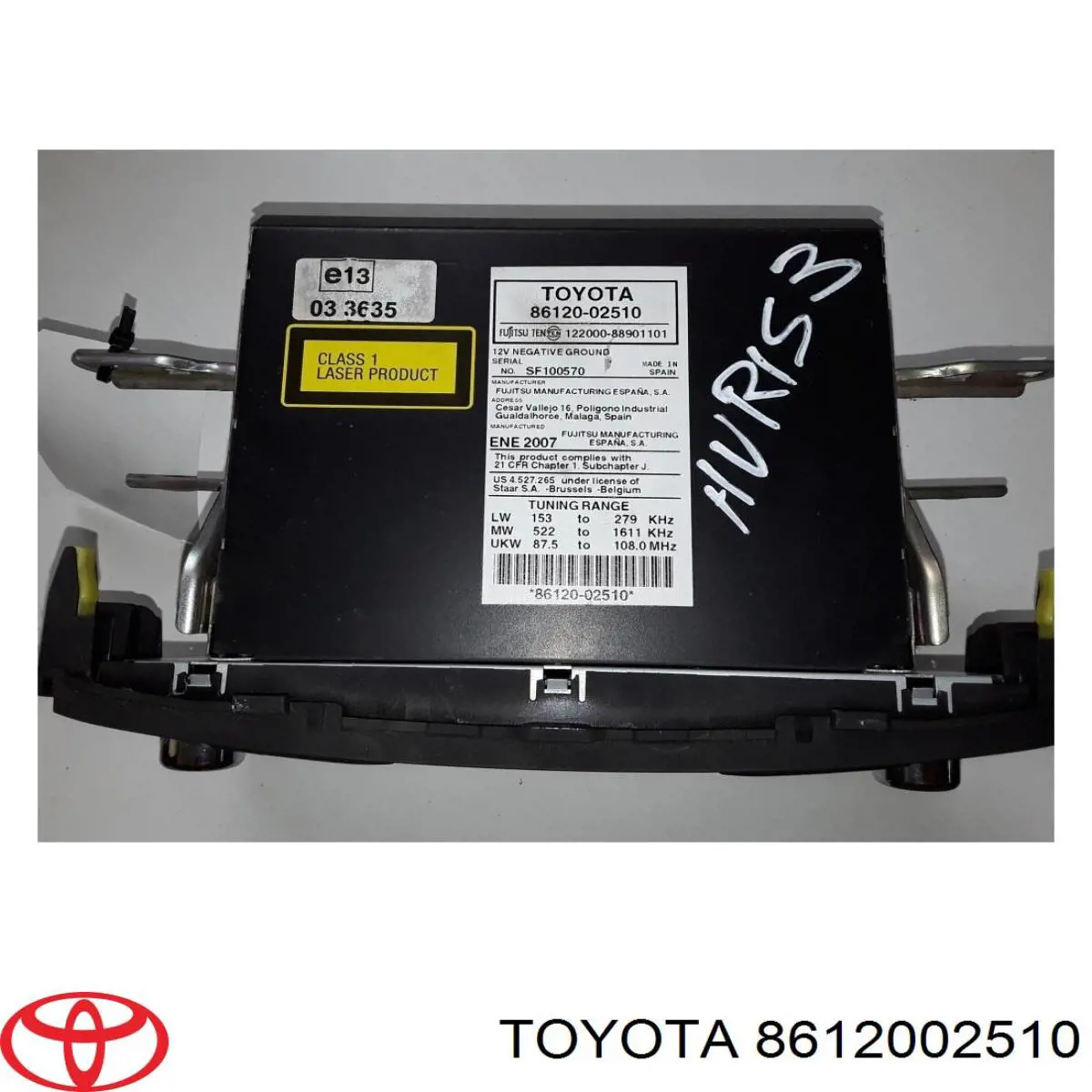 8612002510 Toyota Радиоприемник