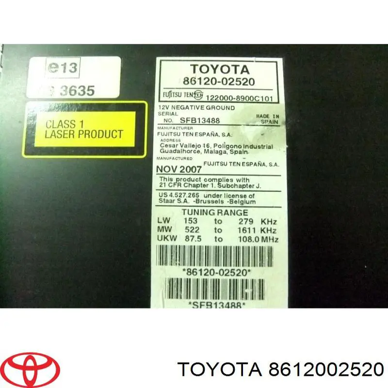  8612002520 Toyota