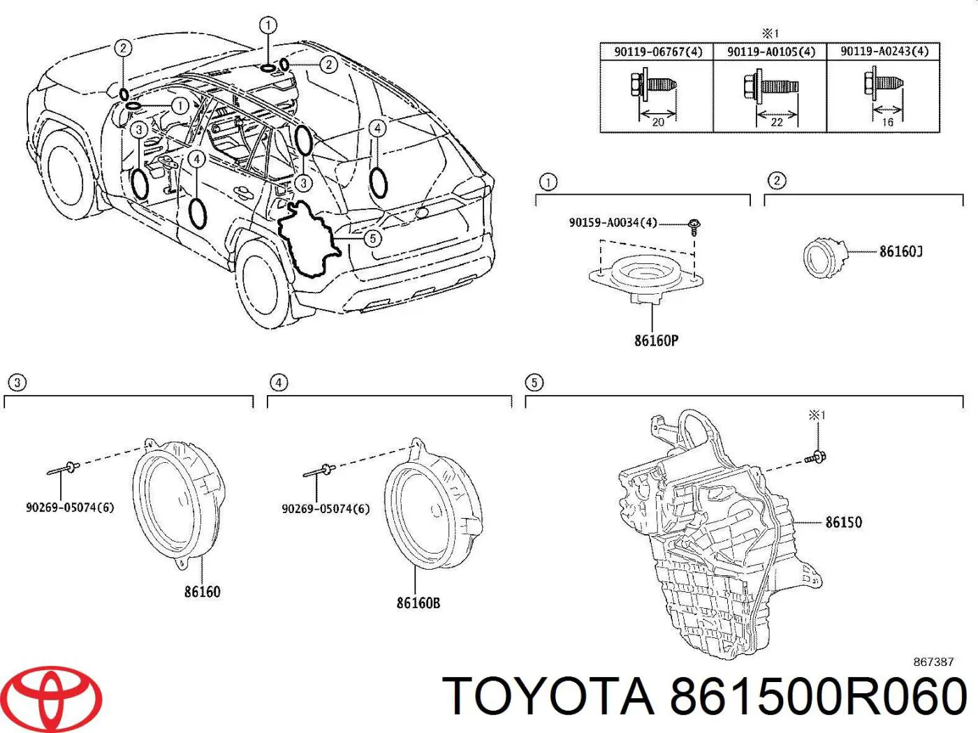 861500R060 Toyota 