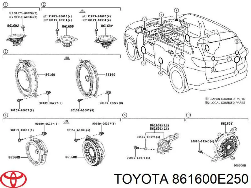  861600E250 Toyota