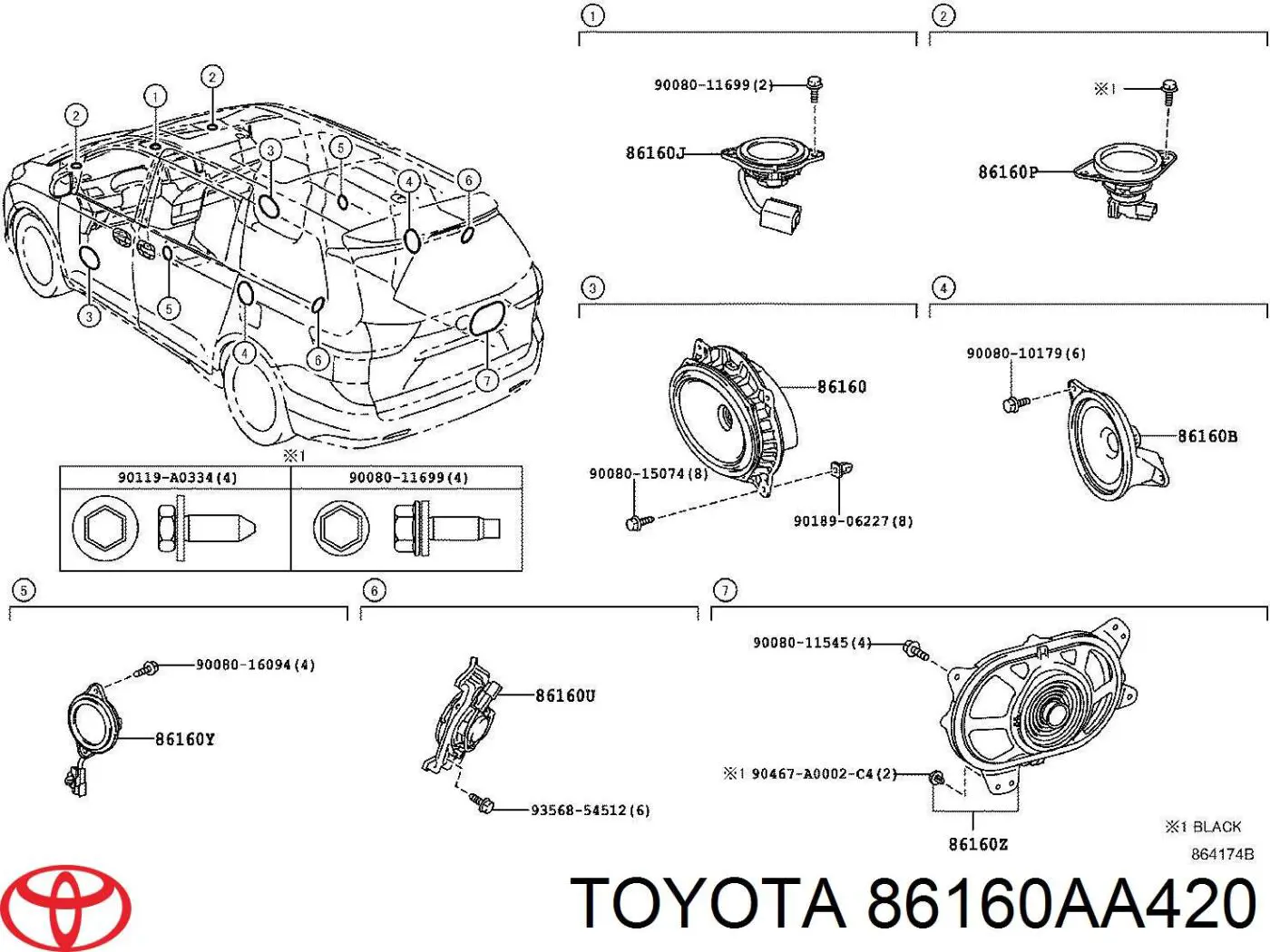  86160AA420 Toyota