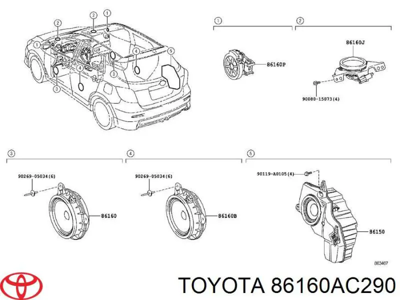  86160AC290 Toyota