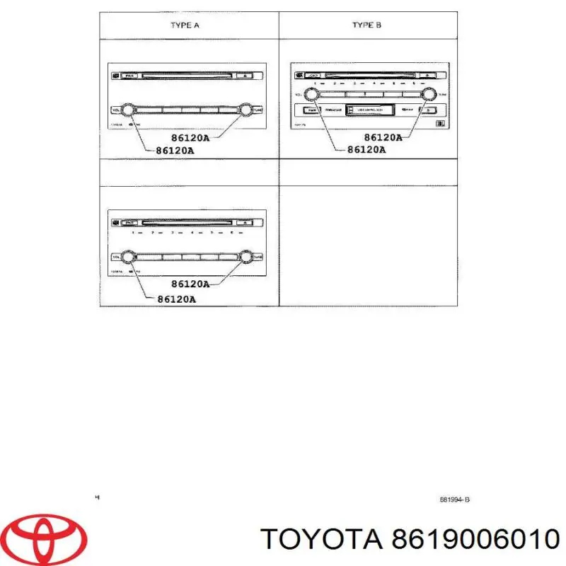  Toyota 8619006010 цена, от 7.62 USD
