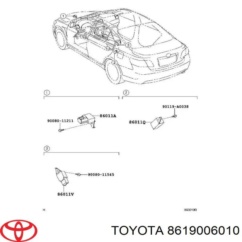 Купить 8619006010 Toyota 