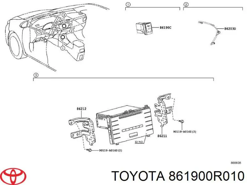 Купить 861900R010 Toyota 