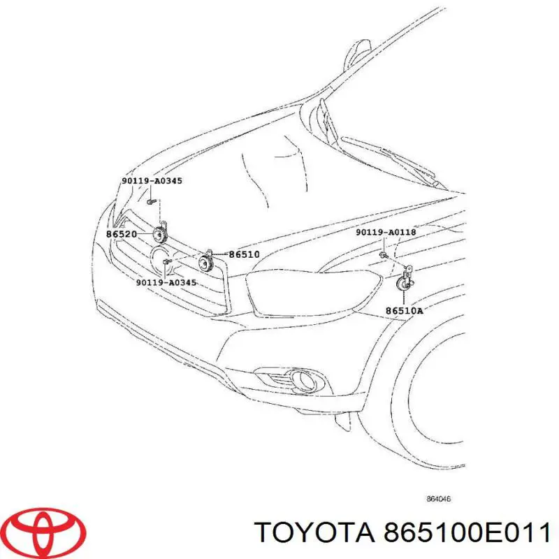  Toyota 865100E011 цена, от 5.07 USD