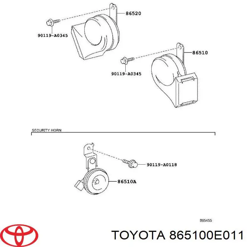 865100E011 Toyota 