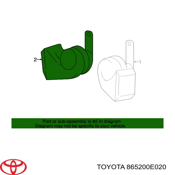 Звуковой сигнал 865200E020 Toyota