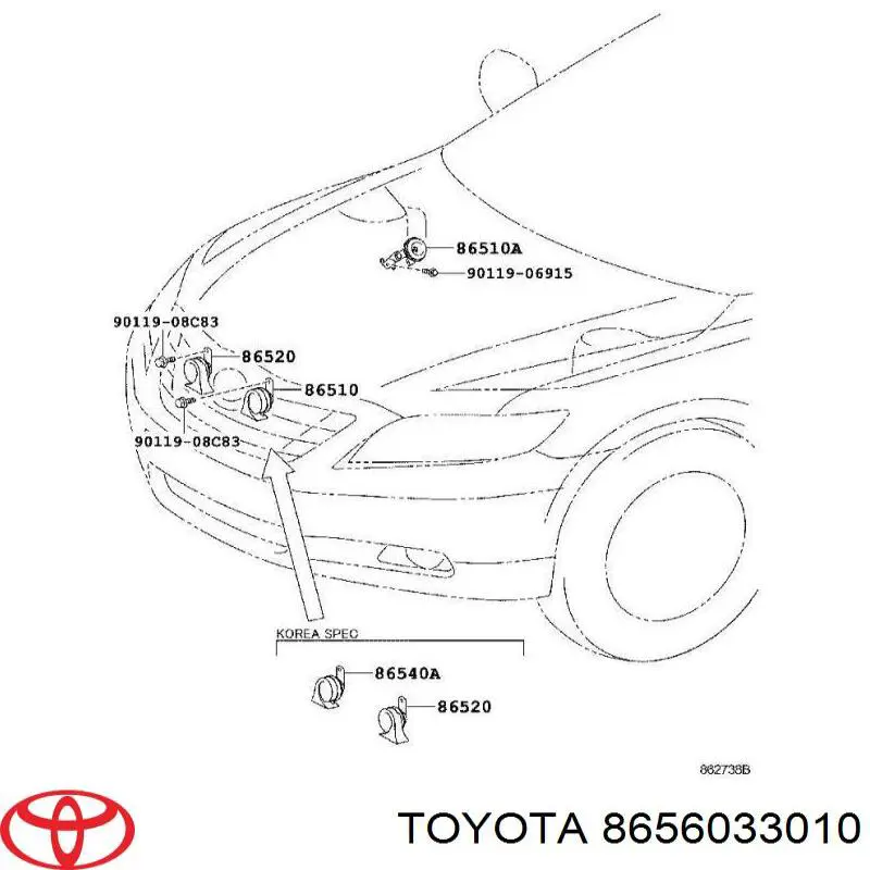  8656033010 Toyota