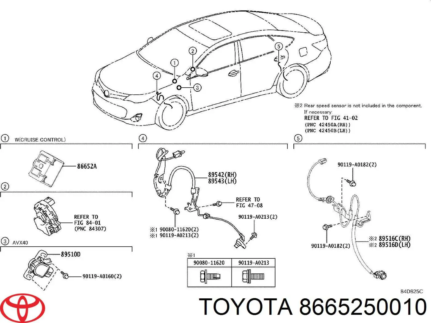 Купить 8665250010 Toyota Зуммер парктроника/бесключевого доступа