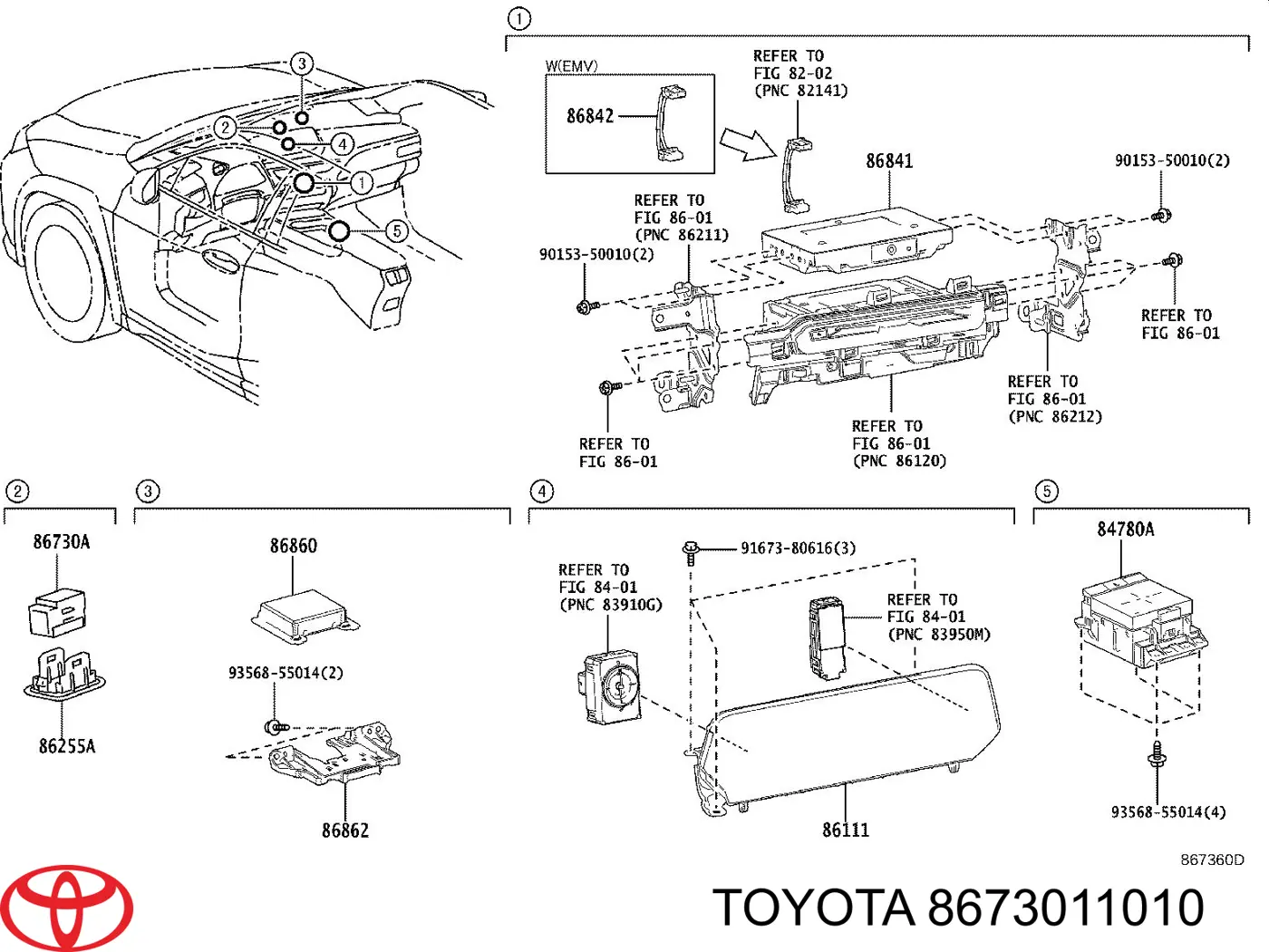  8673011010 Toyota