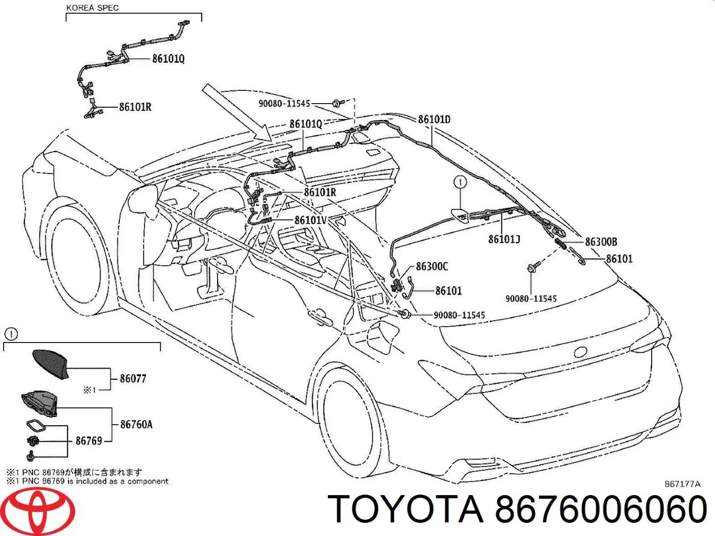  8676006060 Toyota