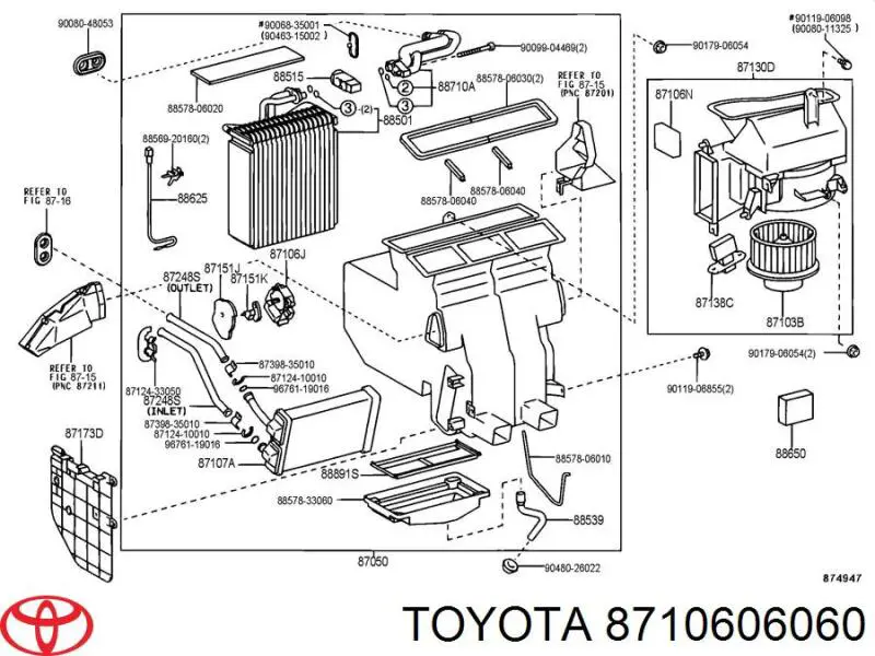  Toyota 8710606060 цена, от 274.25 USD