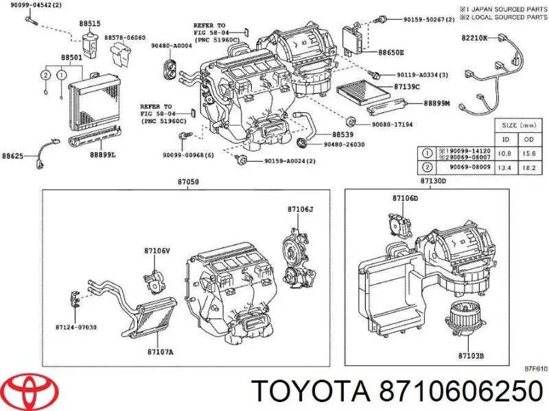  8710606250 Toyota