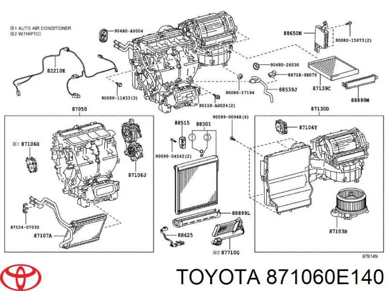  871060E140 Toyota