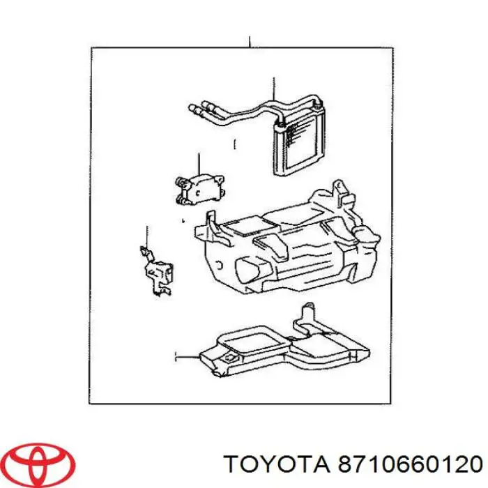 Привод заслонки печки на Toyota Land Cruiser 100 