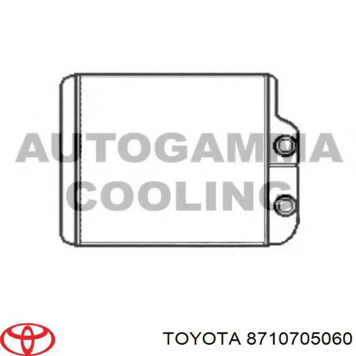 Radiador de forno (de aquecedor) para Toyota Avensis (T22)