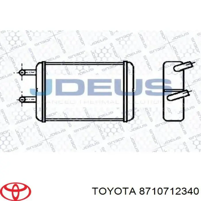 Радиатор печки (отопителя) на Toyota Corolla E8