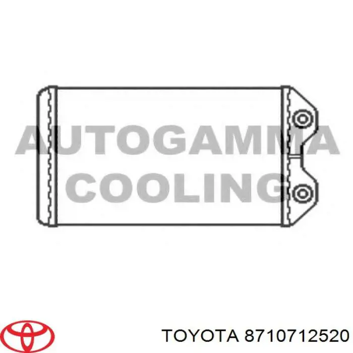 Купить 8710712520 Toyota Радиатор печки