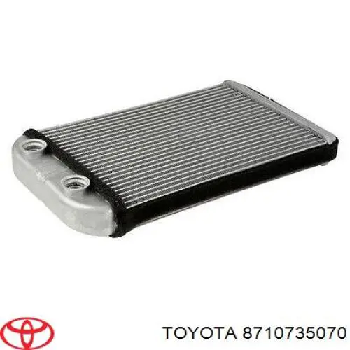 Радиатор печки (отопителя) на Toyota Hilux N