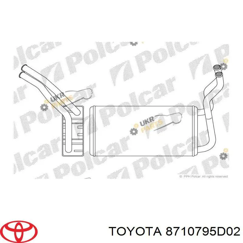 Купить 8150N81 Polcar Радиатор печки