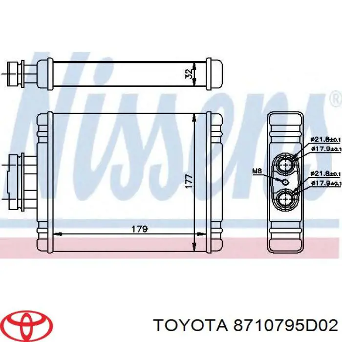 Радиатор печки (отопителя) Polcar 8150N81 цена, от 53.97 USD