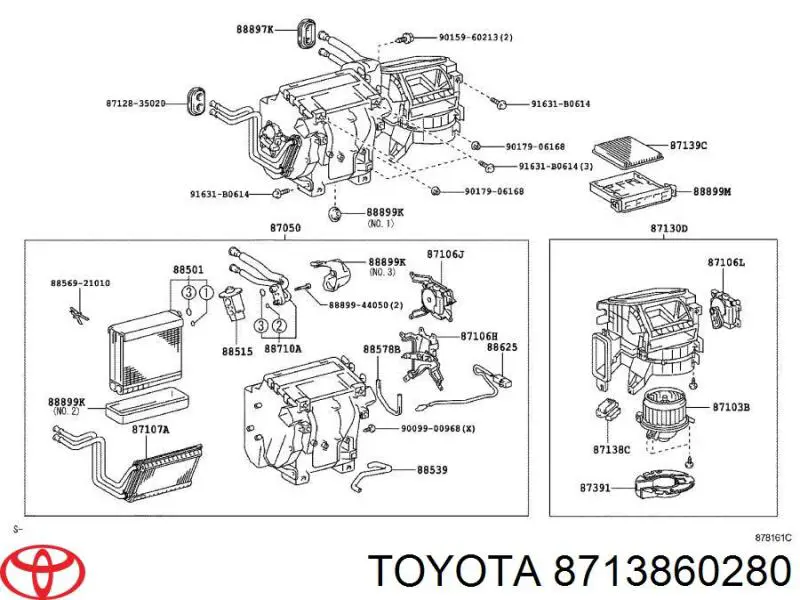 8713860280 Toyota втулка стабилизатора переднего