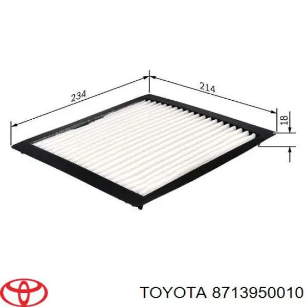 Фильтр воздушный отопителя Toyota 8713950010 цена, от 5.66 USD
