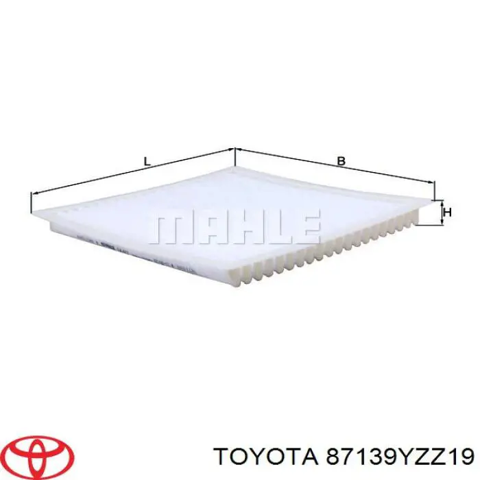 Фильтр салона 87139YZZ19 Toyota