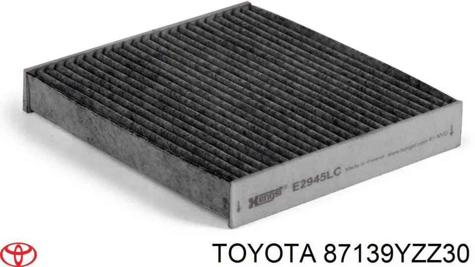 87139YZZ30 Toyota Внутрисалонный фильтр