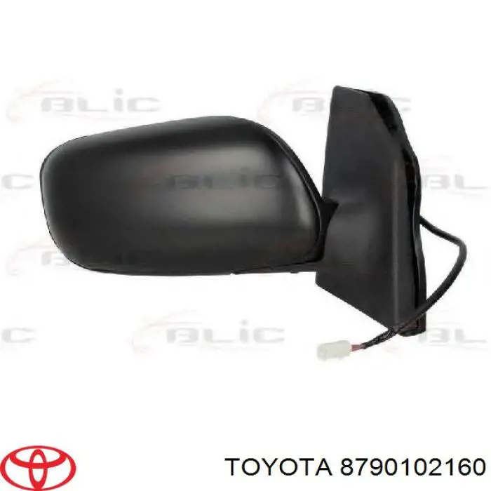 8790102160 Toyota espelho de retrovisão direito