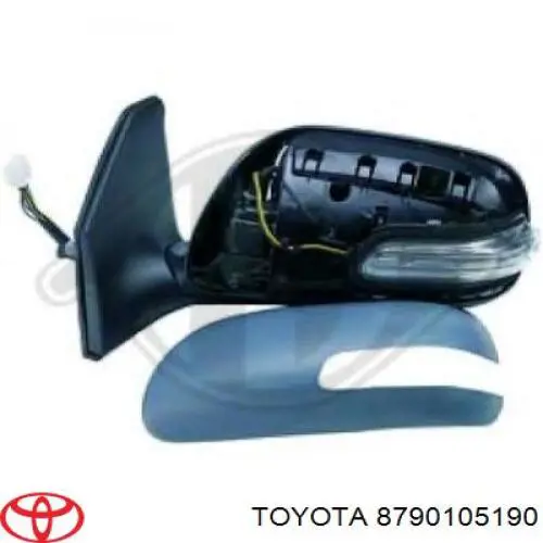 8790105190 TOYOTA Espejo de retrovisor derecho original y equivalente