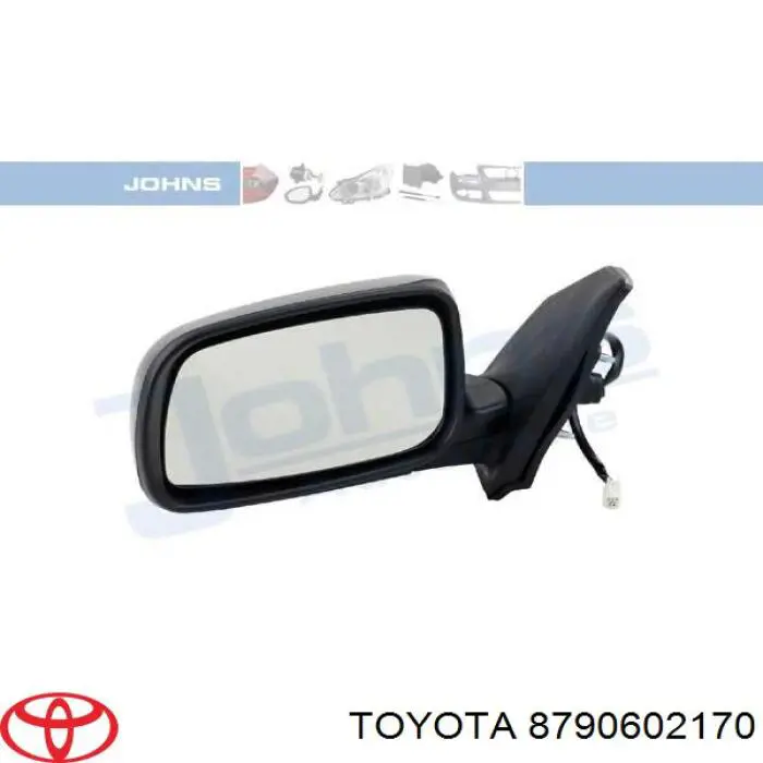 8790602170 Toyota зеркало заднего вида левое