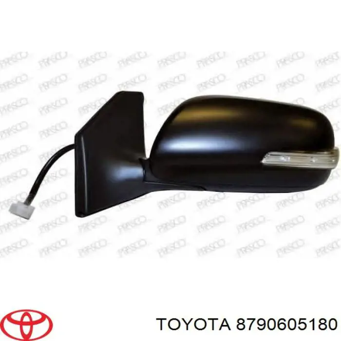 87906-05180 Toyota Зеркало заднего вида левое