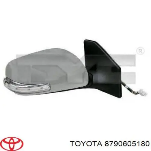 87906-05180 Toyota Зеркало заднего вида левое