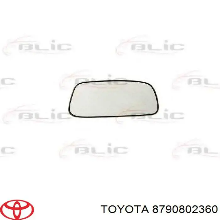 8790802360 Toyota elemento espelhado do espelho de retrovisão direito