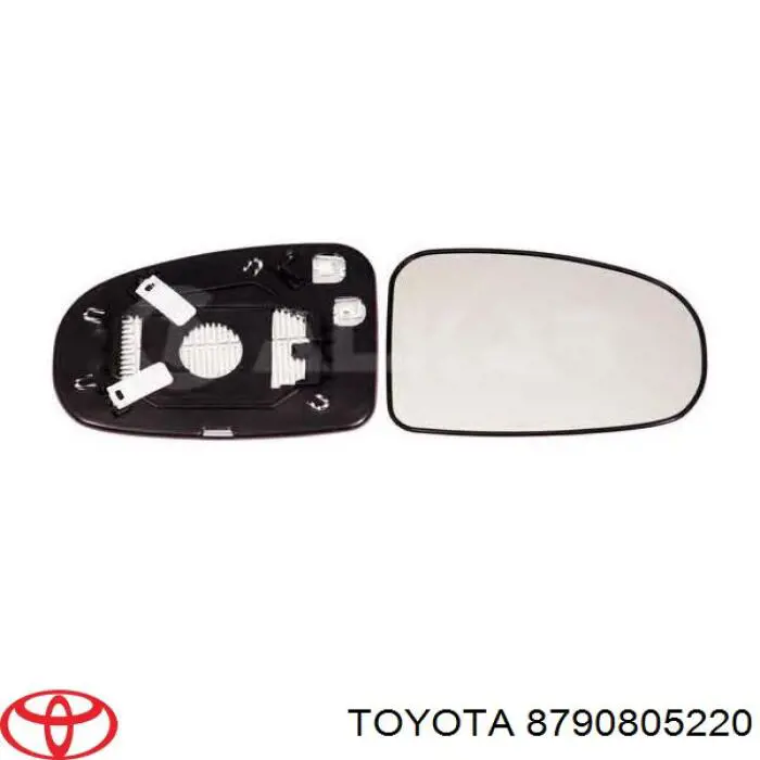 8790805220 Toyota зеркальный элемент зеркала заднего вида правого