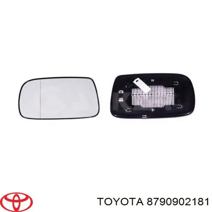 Elemento espelhado do espelho de retrovisão esquerdo para Toyota Corolla (E11)