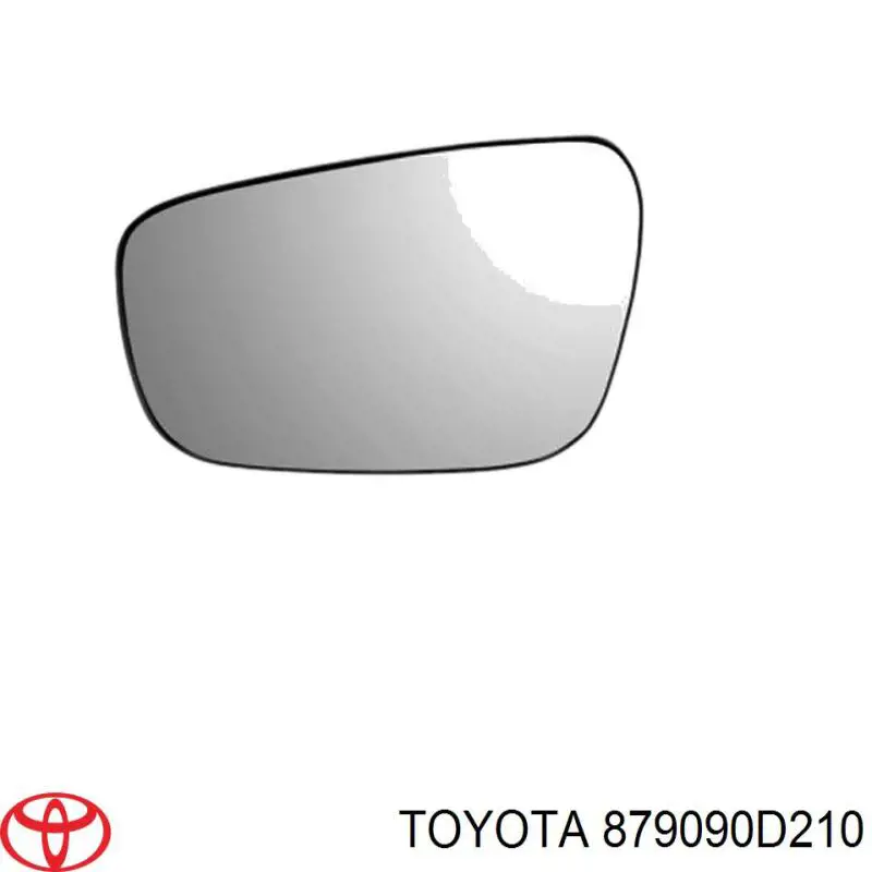 Купить 879090D210 Toyota Стекло зеркала заднего вида, левого