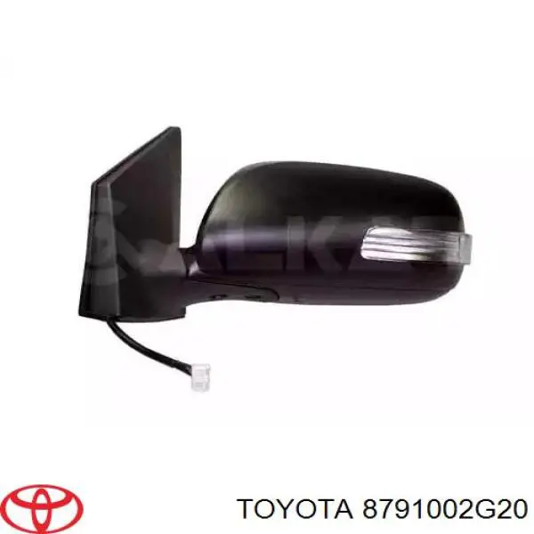 Правое боковое зеркало 8791002G20 Toyota