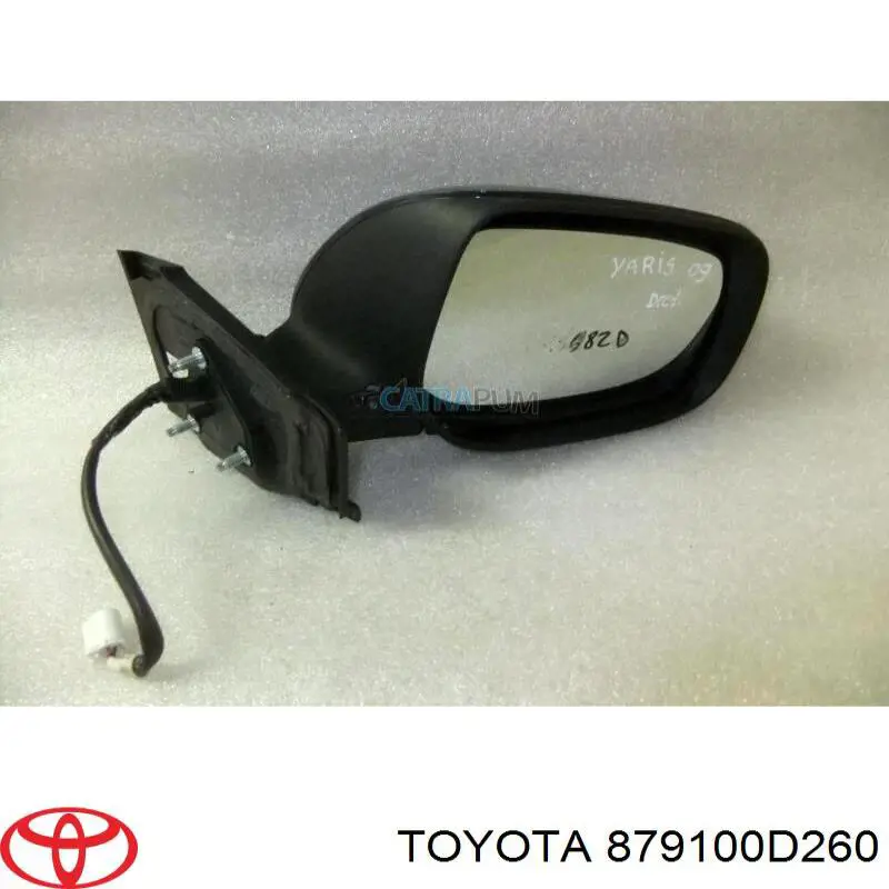 Правое боковое зеркало 879100D260 Toyota