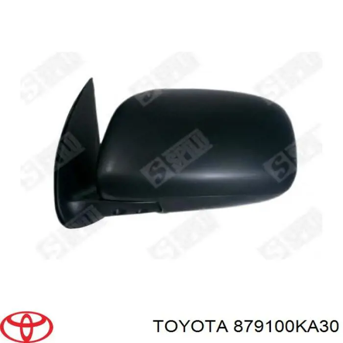 Правое боковое зеркало 879100KA30 Toyota