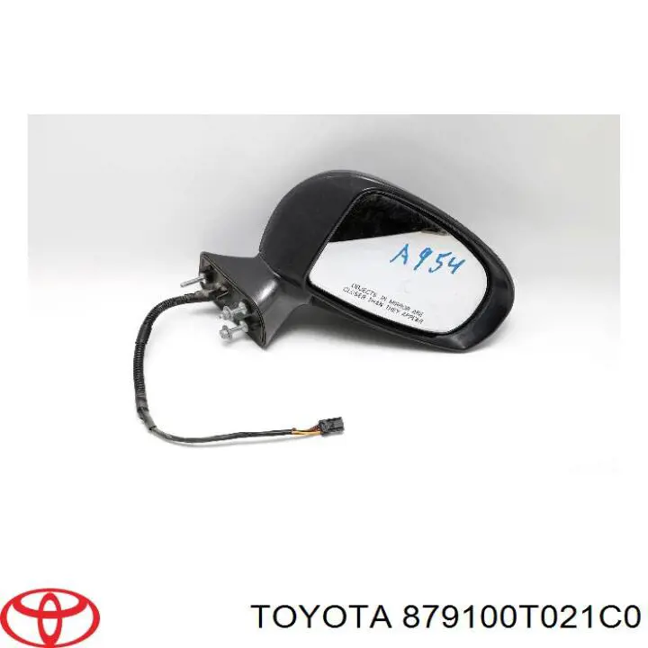 Правое зеркало 879100T021C0 Toyota