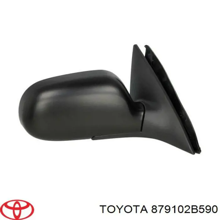 Правое боковое зеркало 879102B590 Toyota