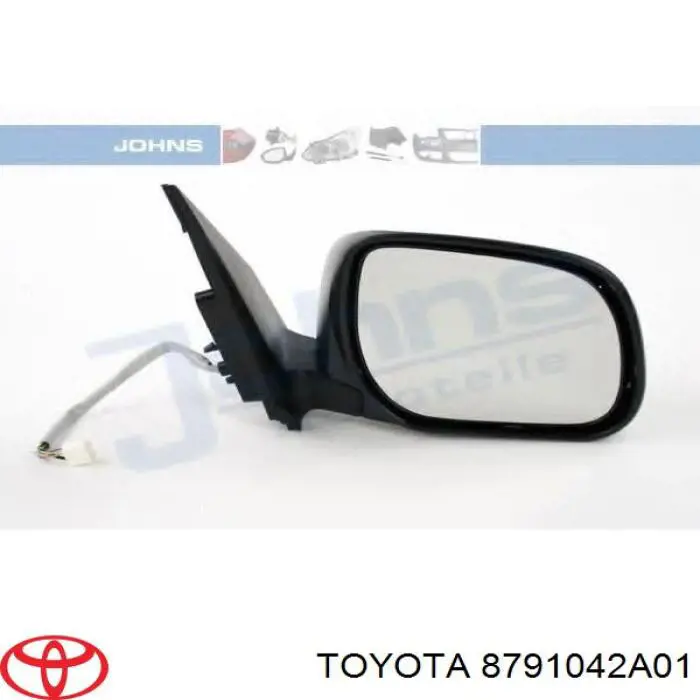 Наружное зеркало правое Toyota 8791042A01 цена, от 73.14 USD