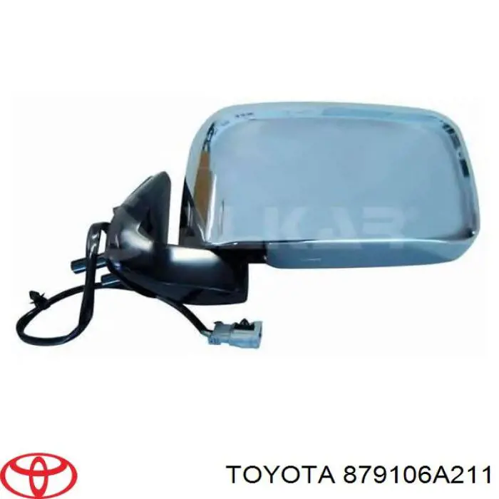 Купить 879106A211 Toyota Боковое зеркало заднего вида правое